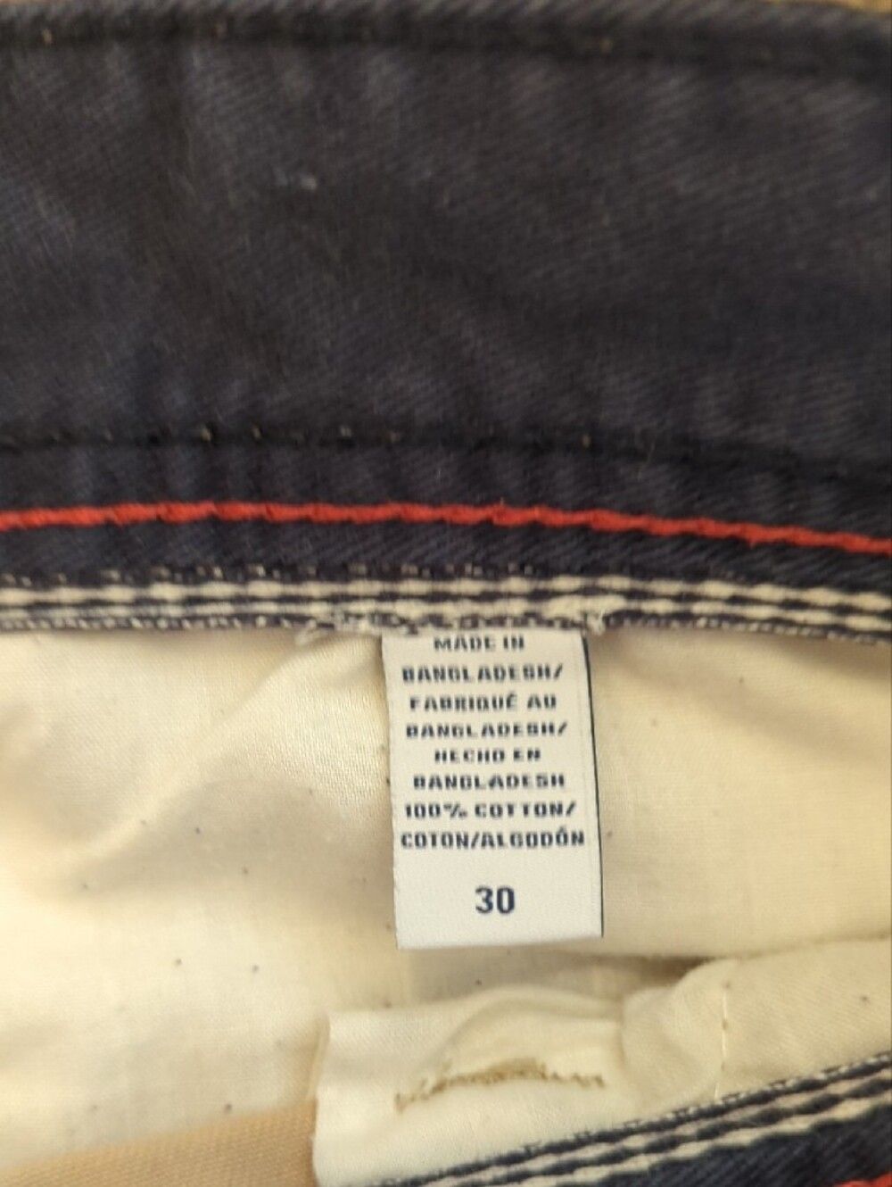 Izod Men's Khaki Flat-Front Chino Shorts - Picture 4 of 9